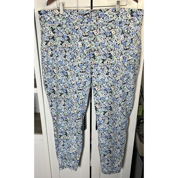 Terra & Sky Women Plus Size Super Soft Jegging Ditsy Floral 2X(20W-22W) Skinny - Picture 10 of 10